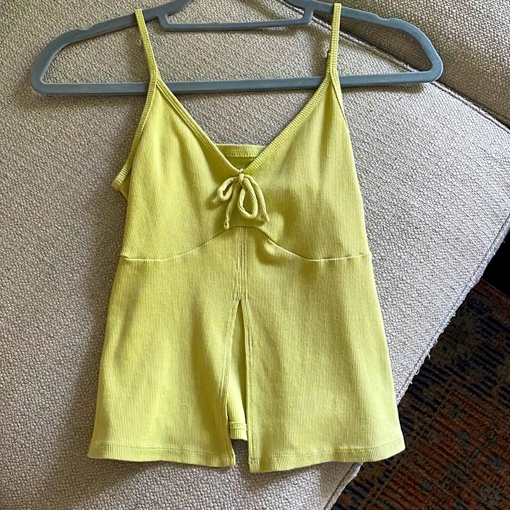 Green Open Cut Tank